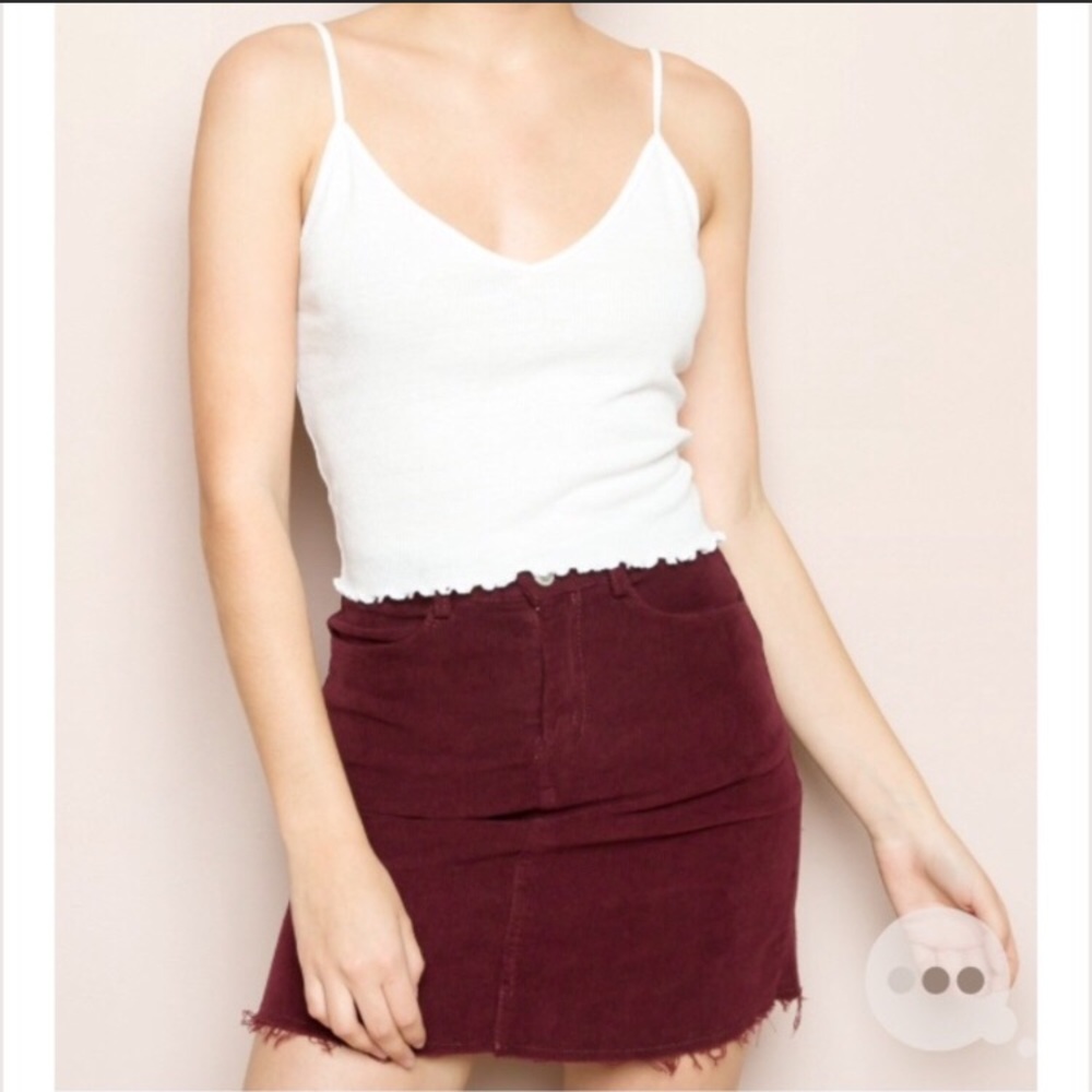 Brandy Melville Burgundy skirt